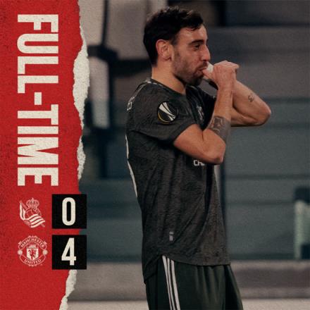 歐聯(lián)杯：B費(fèi)雙響拉什福德破門 曼聯(lián)4-0勝皇家社會(huì)