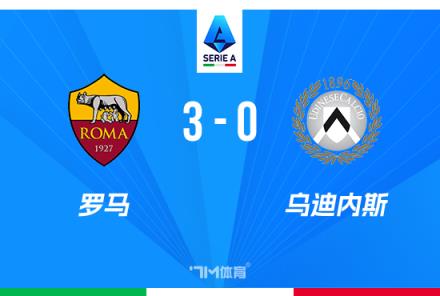 意甲羅馬3-0烏迪內(nèi)斯，迪巴拉點(diǎn)射助球隊(duì)賽季首勝