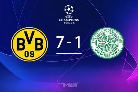 多特蒙德主場7-1大勝凱爾特人，阿德耶米上演帽子戲法